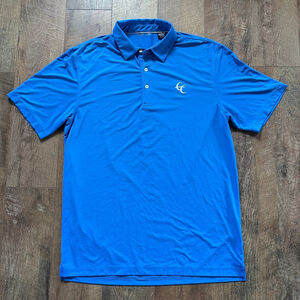 Men's Full Turn Polo Shirt Size L Blue